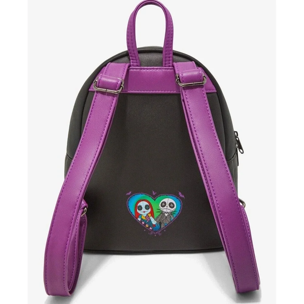 Loungefly The Nightmare Before Christmas Jack & Sally Doll Backpack & WALLET NWT